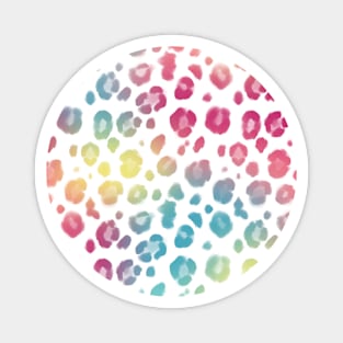 Bright, colorful Leopard Print Magnet